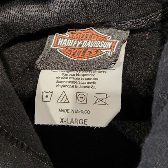 Harley Davidson Motorcycles Mens XL Bristol Connecticut CT Hoodie Sweatshirt - Picture 7 of 16